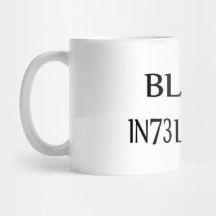 black intelligence Mug